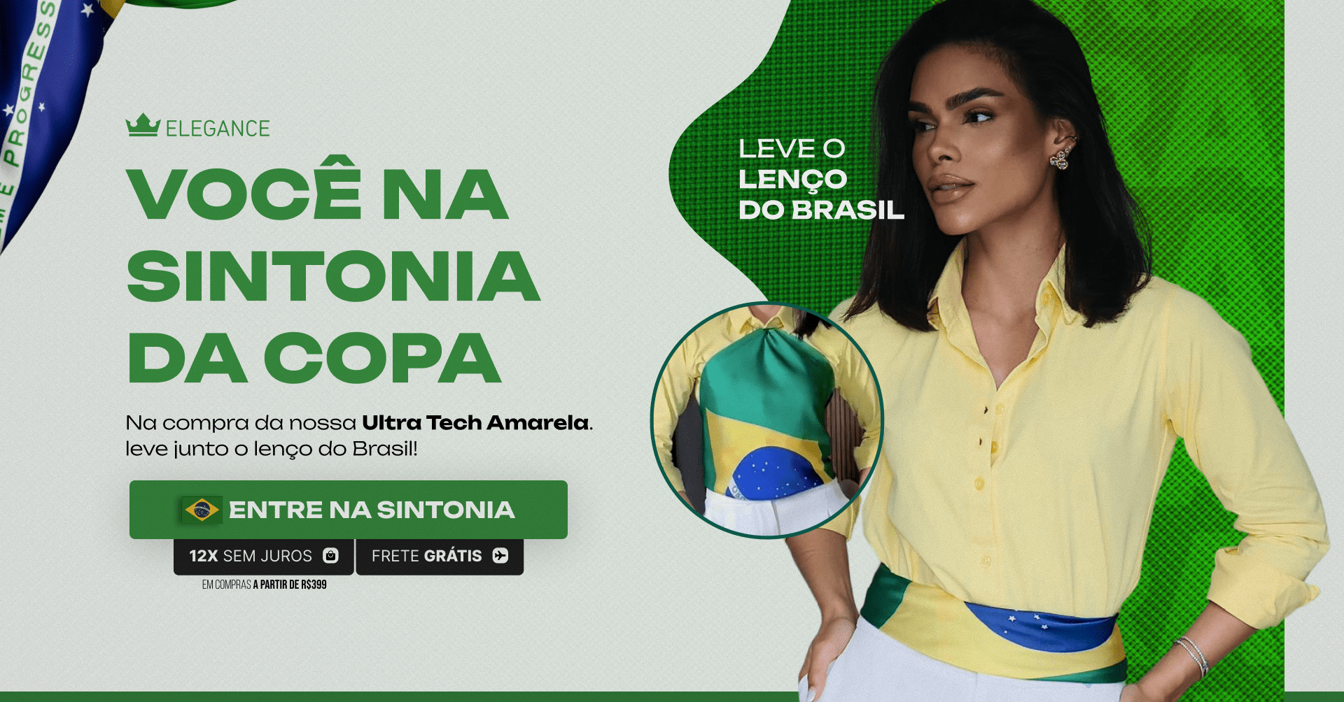 COPA DO MUNDO 2026 - CAMISA BRASIL + LENÇO