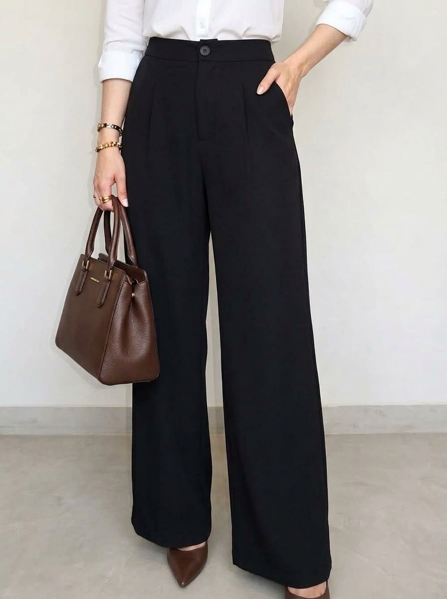 CALÇA ALFAIATARIA FEMININA PRETA