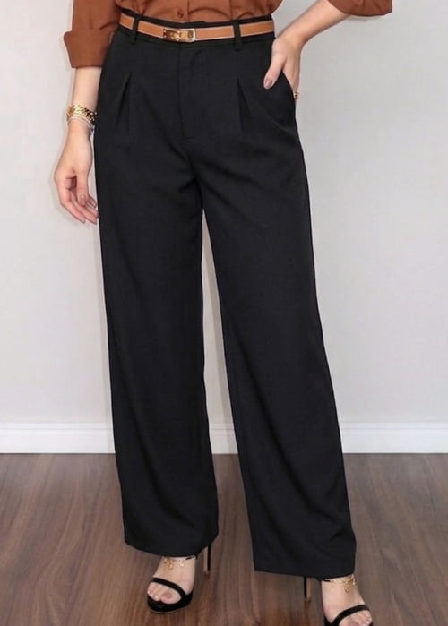CALÇA ALFAIATARIA FEMININA PRETA CALÇA ALFAIATARIA FEMININA PRETA