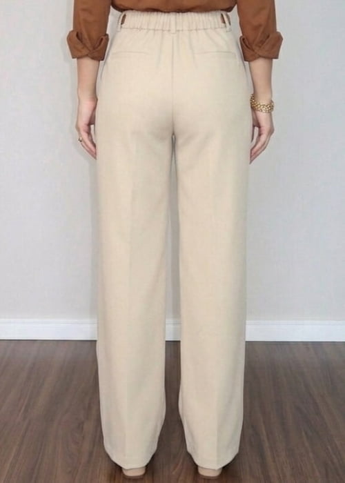 CALÇA ALFAIATARIA FEMININA OFF WHITE