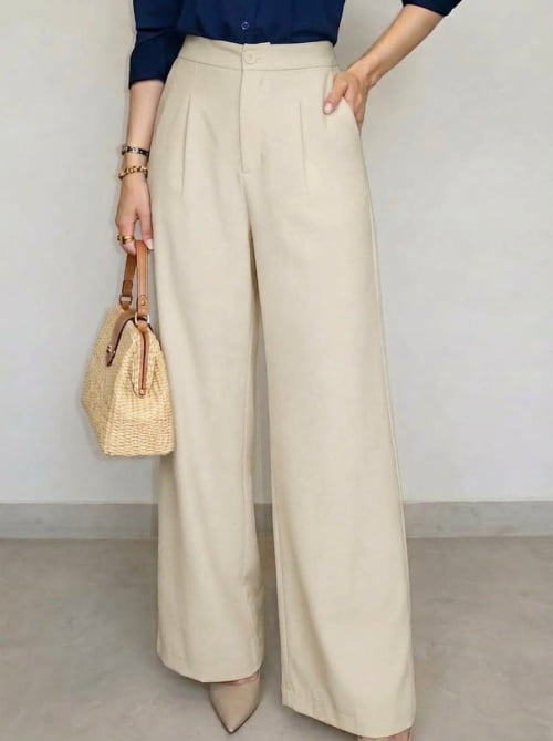 CALÇA ALFAIATARIA FEMININA OFF WHITE CALÇA ALFAIATARIA FEMININA OFF WHITE