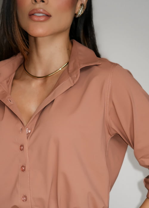 CAMISA FEMININA SOCIAL MANGA LONGA ULTRA TECH AVELÃ