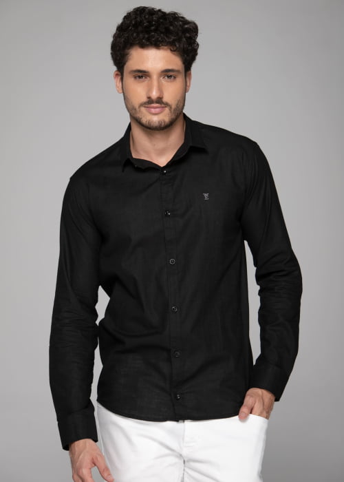 CAMISA MASCULINA SOCIAL SLIM FIT MANGA LONGA GRIFFIN